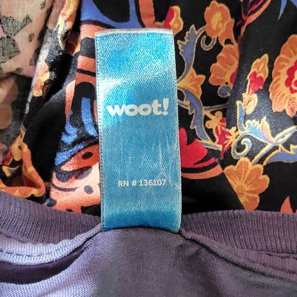 College Of Apathy T-Shirt Mens XL Purple Short Sleeve Crewneck Meh - Picture 11 of 11